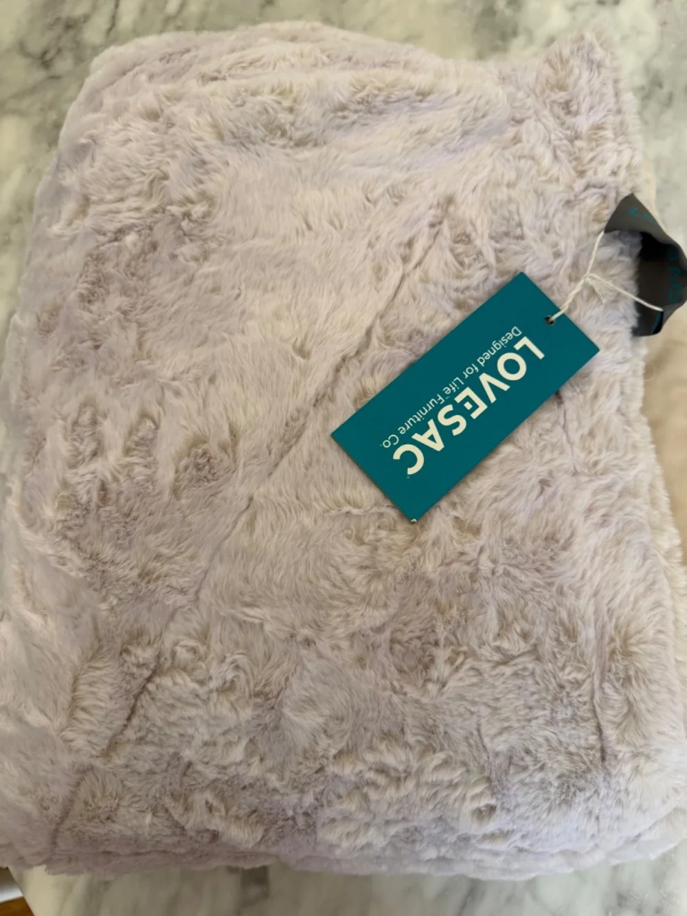 Lovesac Footsac Blanket 50” x 70” – Hazelwood Pika Phur - Picture 6 of 6